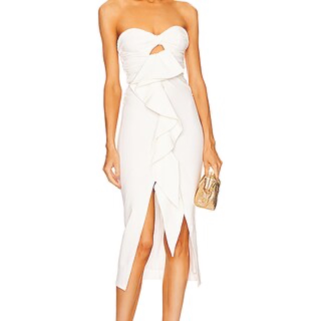 Michael Costello X Revolve Dorothea Dress In Ivory